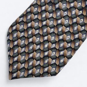 Jimmy V Foundation Collection Two‎ Stonehenge Geometric Silk Necktie Mens Tie